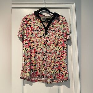 Jamie Sadock Multicolor Abstract Top